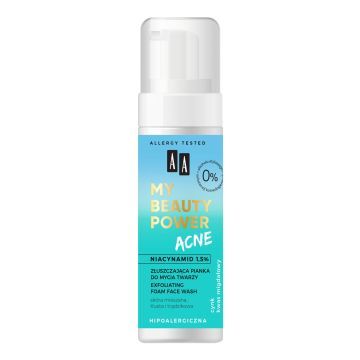 AA My Beauty Power Acne złuszczająca pianka do mycia twarzy 150 ml
