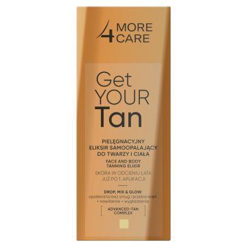 More4Care Get Your Tan! Eliksir samoopalający do twarzy i ciała 15 ml