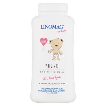 Linomag Emolienty Puder Dla Dzieci 120 g