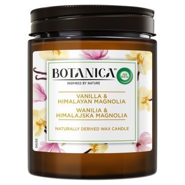 Air Wick Botanica Świeczka Zapachowa Wanilia i Himalajska Magnolia 205 g