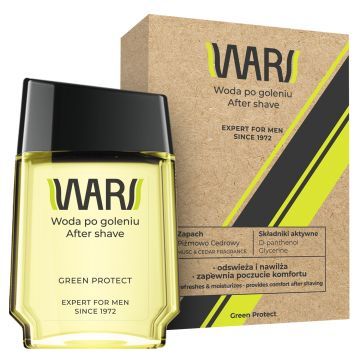 WARS EXPERT FOR MEN Woda po goleniu 90ml GREEN PROTECT/ power energetic