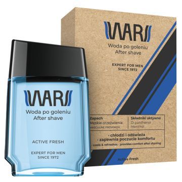 WARS EXPERT FOR MEN Woda po goleniu 90ml ACTIVE FRESH / ice effect