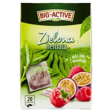 Big-Active Zielona z maliną + marakuja