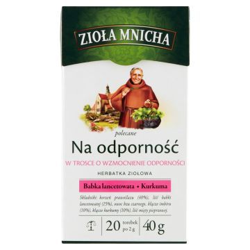Zioła Mnicha Herbatka ziołowa na odporność  40 g (20 x 2 g)
