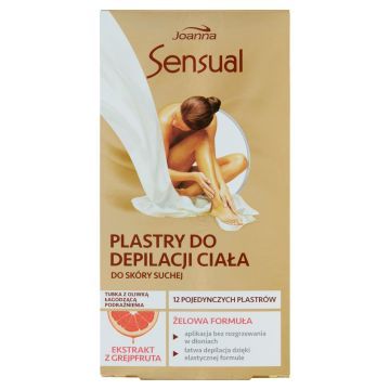 Joanna Sensual Plastry Do Depilacji Ciała Grejpfrut 12 szt.