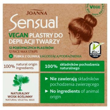 JOANNA Plastry Do Depilacji Twarzy 12 szt.