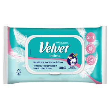 VELVET Papier Toaletowy Nawilżany 42 szt.