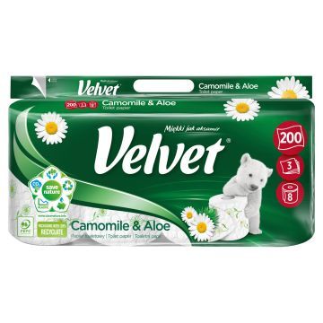 Velvet Camomile & Aloe Papier toaletowy 8 rolek