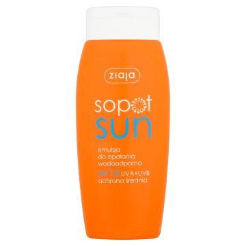 Ziaja Sopot Sun Emulsja Do Opalania Spf15 Wodoodporna 150 ml