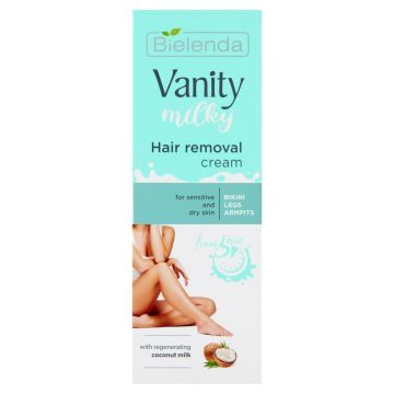 Bielenda Vanity Milky Krem do depilacji z regenerującym mleczkiem kokosowym 100 ml