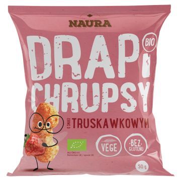 Naura Bio Chrupki o Smaku Truskawkowym 50 g
