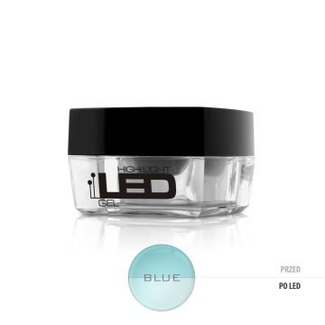Silcare High Light Led Gel Żel Do Paznokci Blue 30 g