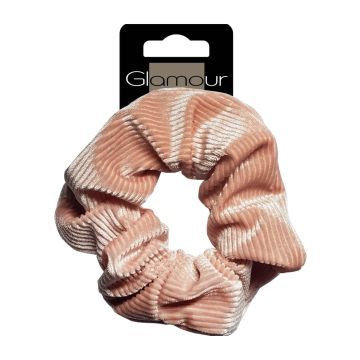 Glamour Style Zawijka Do Włosów Pudrowy Róż Welurowa 1 szt.