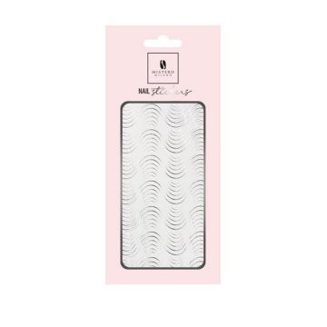 Mistero Milano Elastic Bow Naklejki Do Paznokci Silver 1 szt.