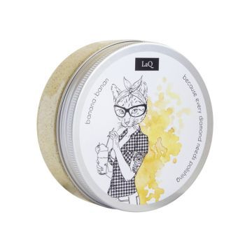 Laq Wash And Scrub Peeling Myjący z Ekstraktami Roślinnymi i Masłem Shea - Banan 200 ml