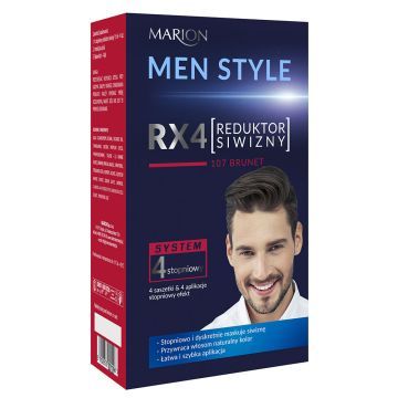 Marion Men Style 4-stopniowy Reduktor Siwizny 107 Brunet 70 ml