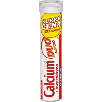 Polski Lek Calcium + Kwercetyna Duo Alergo "super Cena" Suplement Diety Tabletki Musujące 20 szt.