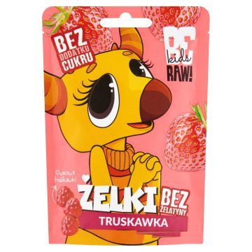 Be Raw! Kids Żelki Truskawka 35 g