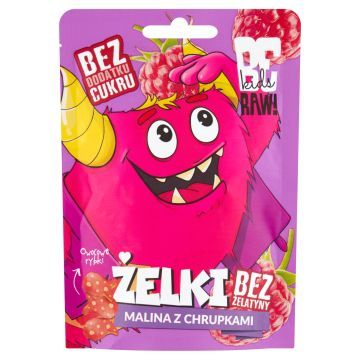 Be Raw! Kids Żelki malina z chrupkami 35 g