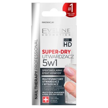 Eveline Cosmetics Nail Therapy Professional Utwardzacz Do Paznokci Super Dry 12 ml