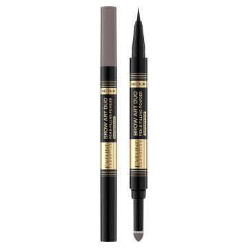 Brow Art Duo Pisak i puder do brwi 2w1, Medium