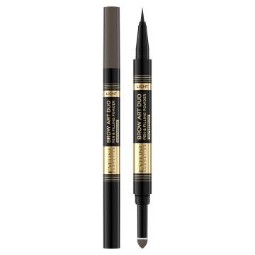 Brow Art Duo Pisak i puder do brwi 2w1, Light