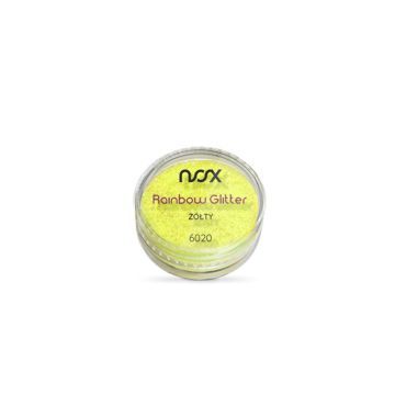 Nox Rainbow Glitter Brokat Do Paznokci Żółty 2 g