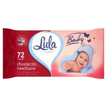 Lula Baby Chusteczki Nawilżane z Dodatkiem Alantoiny 72 szt.