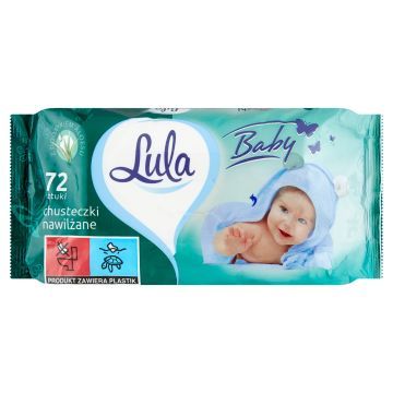 Lula Baby Chusteczki Nawilżane z Dodatkiem Aloesu 72 szt.