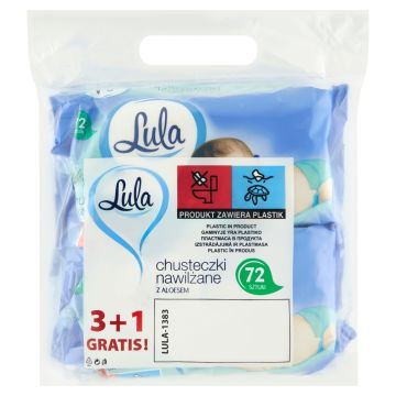 Lula Chusteczki Nawilżane z Aloesem 76 szt.