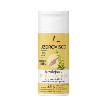 Uzdrovisco BEZOLEJOWY tonik-esencja z kwasami AHA na odblokowanie porów 150ml