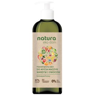 NATURA EKO DOM HIPOALERGICZNY PŁYN DO MYCIA NACZYŃ, OWOCÓW I WARZYW 750