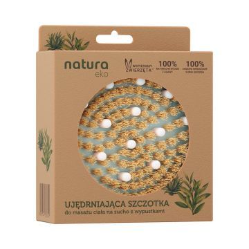 NATURA EKO UJĘDRNIAJĄCA SZCZOTKA DO MASAŻU CIAŁA 1 SZT.