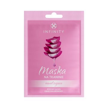 INFINITY PINK ALOE Maska na tkaninie 1 szt.
