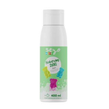 SEYO KIDS ŻEL DO MYCIA CIAŁA, WŁOSÓW I TWARZY, KOLOROWE ŻELKI, 400 ML