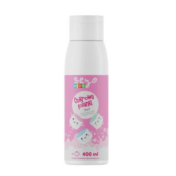 SEYO KIDS ŻEL DO MYCIA CIAŁA, WŁOSÓW I TWARZY, CUKROWE PIANKI, 400 ML