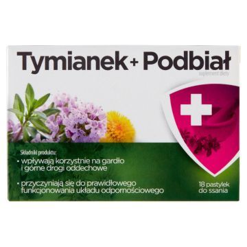 Tymianek + Podbiał Suplement diety 18 sztuk