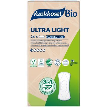 VUOKKOSET BIO WKŁADKI ULTRA LIGHT 24 szt.