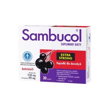 SAMBUCOL SAMBUCOL EXTRA STRONG KAPSULKA 30 SZT