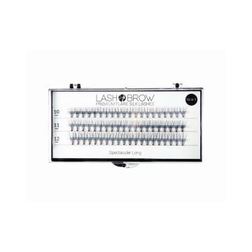 Lash Brow Premium Flare Silk Lashes Rzęsy w Kępkach Spectacular Long 1 szt.