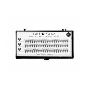 Lash Brow Premium Flare Silk Lashes Rzęsy w Kępkach Extra Volume 20w1 1 szt.