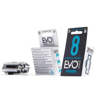 Evoshave Evoshave Series 2 Wkłady Wymienne Evoshave 8szt. Wkład z 3 Ostrzami z Chromowanej Powłoki Teflonowej 8 szt.