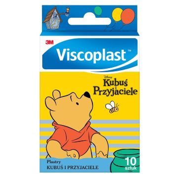 Viscoplast™ Plastry Kubuś i Przyjaciele, dekorowane plastry, 72 mm x 25 mm, pudełko/10 szt.