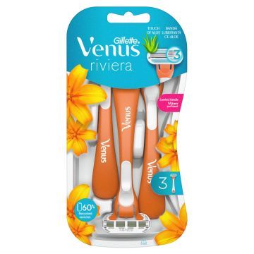 Gillette Venus Riviera Maszynki jednorazowe, liczba sztuk w opakowaniu: 3