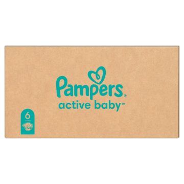 Pampers Active Baby, rozmiar 6, 128 pieluszek, 13kg-18kg