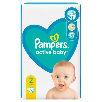 PAMPERS PAMPERS PIELUCHY NEW BABY MXP S2 72