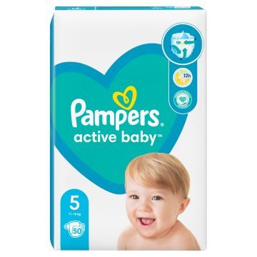 Pampers Active Baby, rozmiar 5, 50 pieluszek, 11kg-16kg