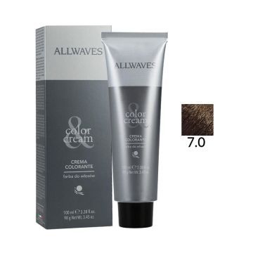 Allwaves Color Creme Farba Do Włosów 7.0 Średni Blond 100 ml