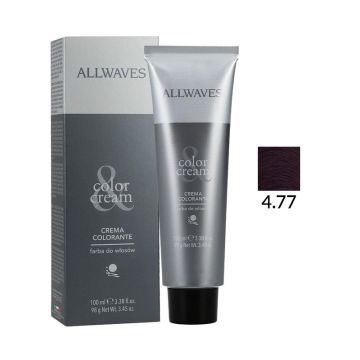 Allwaves Color Creme Farba Do Włosów 4.77 Oberżyna 100 ml