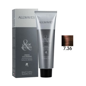 Allwaves Color Creme Farba Do Włosów 7.36 Drzewo Czereśni 100 ml